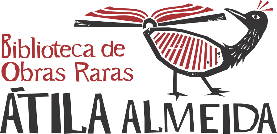 Biblioteca com ave e livro aberto