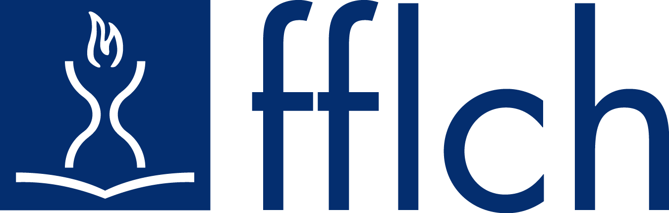 Logotipo da FFLCH em azul